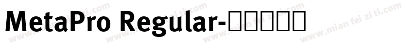 MetaPro Regular字体转换